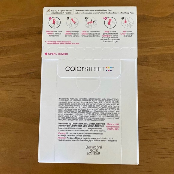 Color Street nail polish strips - Show and Shell - Picture 2 of 2